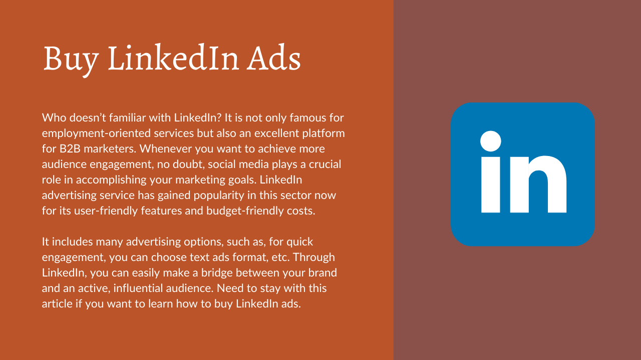 Buy LinkedIn Ads Accounts