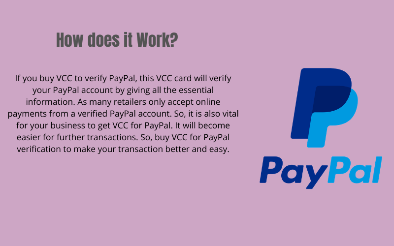 Buy VCC For PayPal