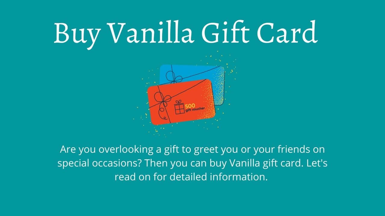 Buy Vanilla Gift Card
